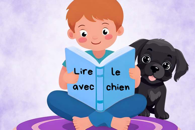 Lire avec le chien